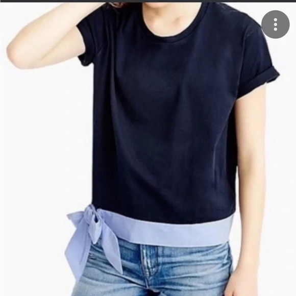 J CREW RIBBON TRIM TOP - Picture 1 of 5